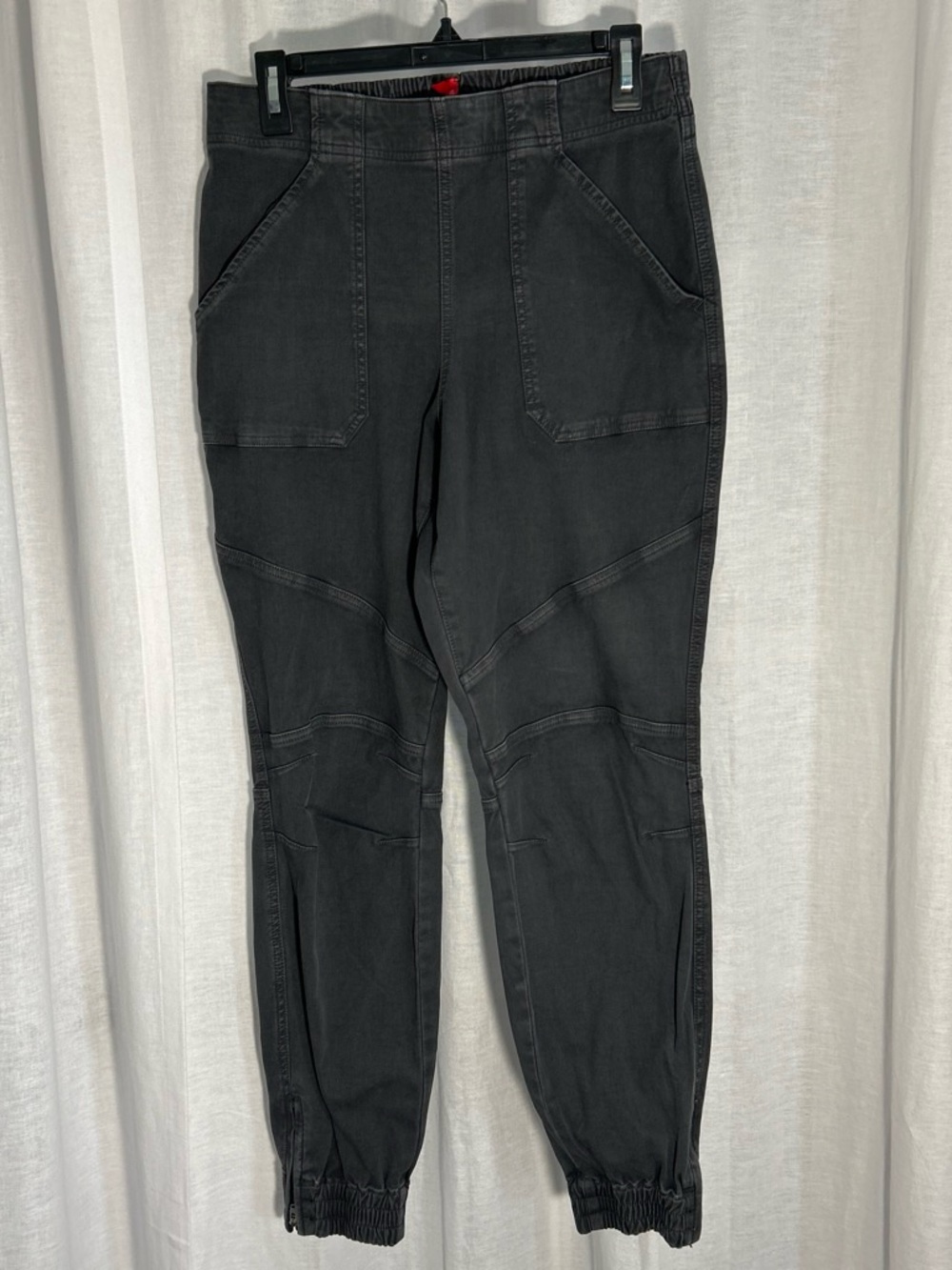 SPANX Black High-Rise Slim Jogger Pants